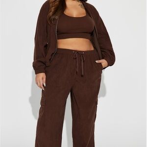 Plus size two piece set